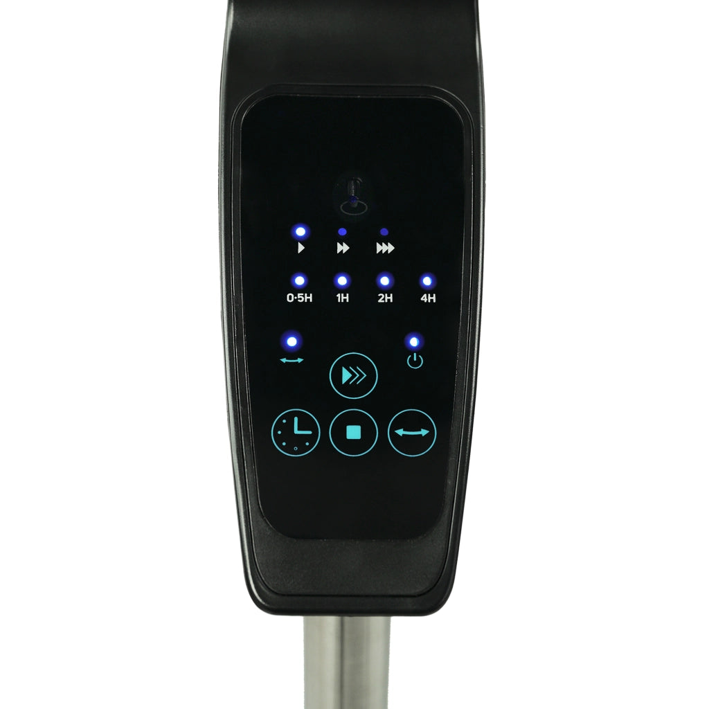 Ventilatore a piantana 40 cm con telecomando, 3 velocità e timer 7,5h pannello touch LED oscillazione regolabile 50W - Sogo