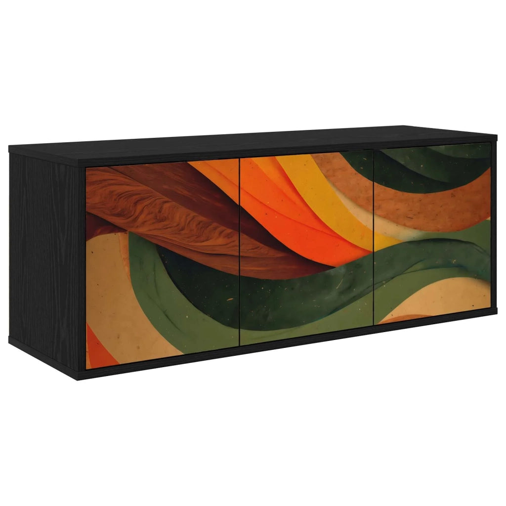 Mobile TV da Parete BONN 102 x 33 x 40 cm Rovere Nero 8007174