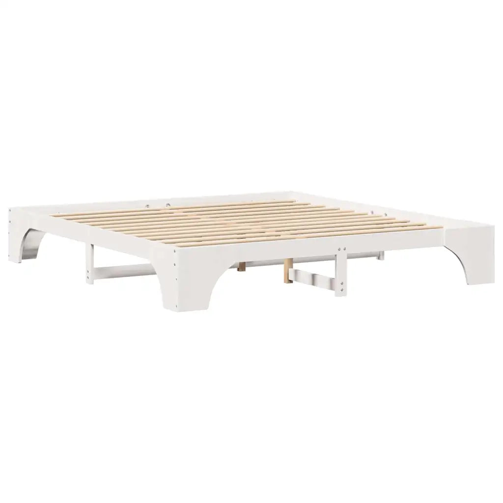 Struttura del letto Bianco 180 x 200 cm Pino massello 872936