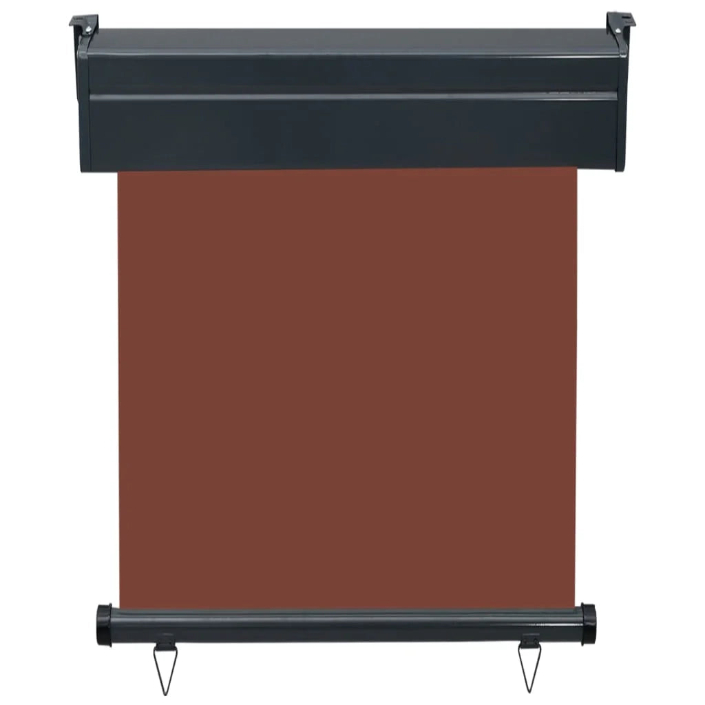 Tenda da sole laterale retrattile/schermo protettivo per patio giardino terrazza balcone 60 x 250 cm marrone 02_0007035