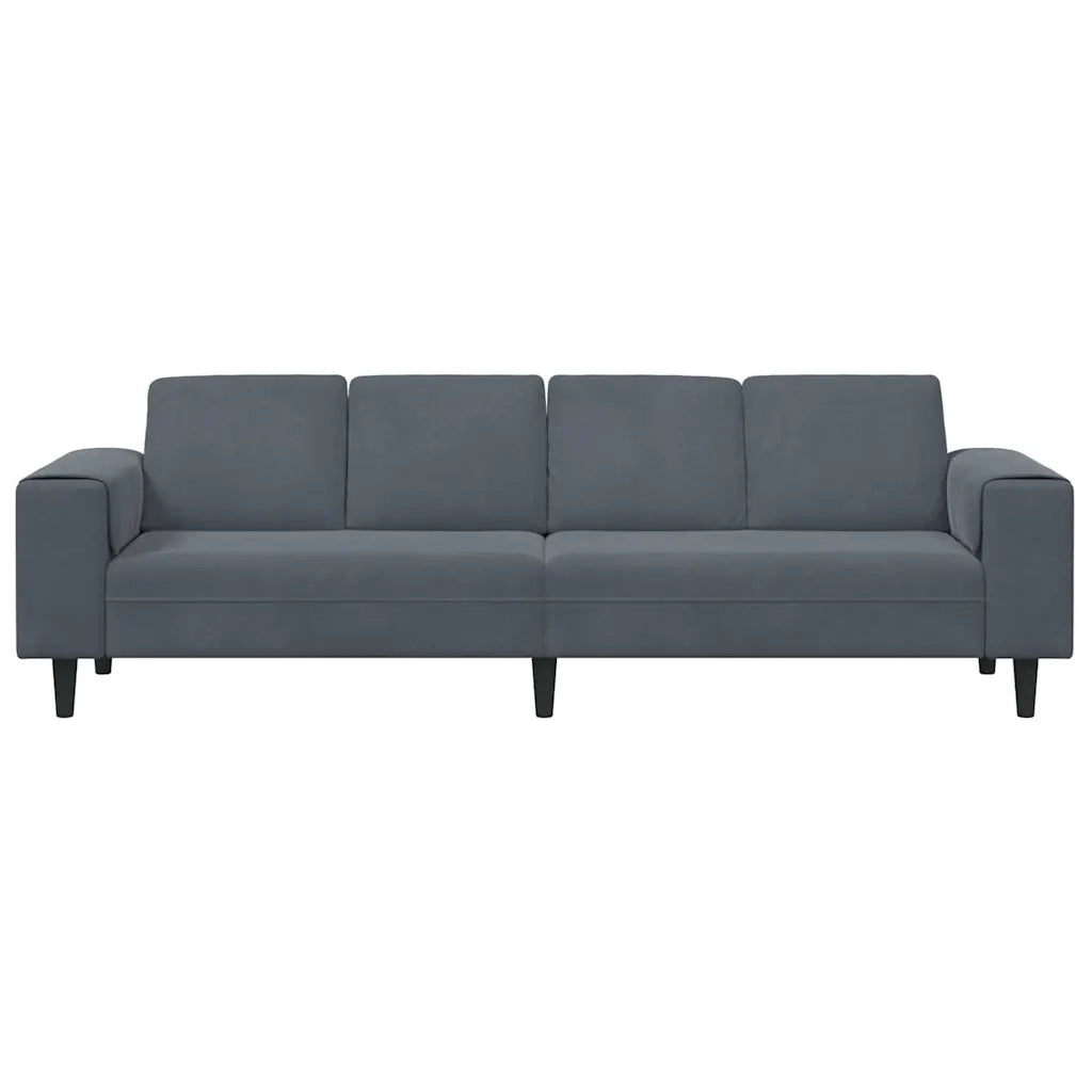 Set di divani Grigio scuro Velluto