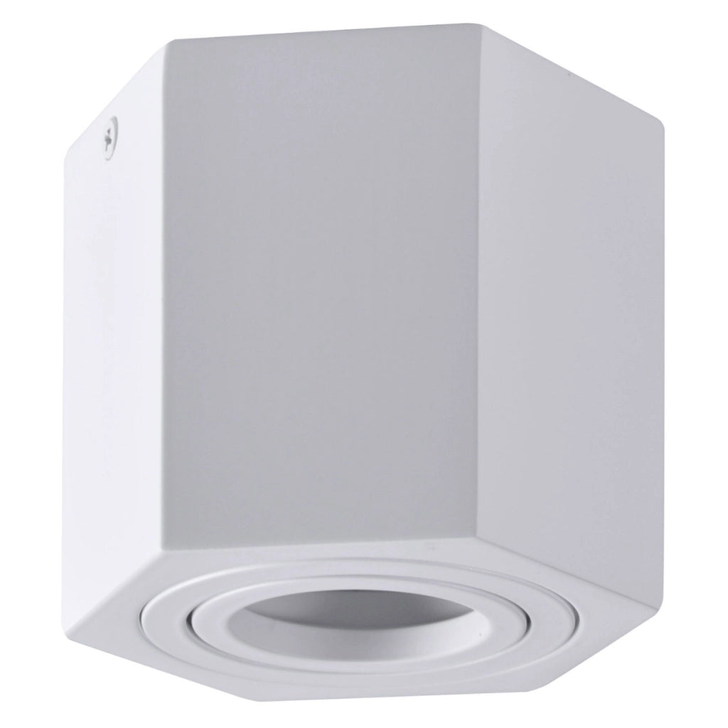Faretto plafone bianco HEXAGON GU10 1 luce Polux 313171