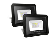 2 Pezzi Faretti LED per Esterno ALTA LUMINOSITÀ 20W 2000lm 220V Impermeabile IP65 per Giardino Cortile Garage Piazza Bianco Freddo 6500K