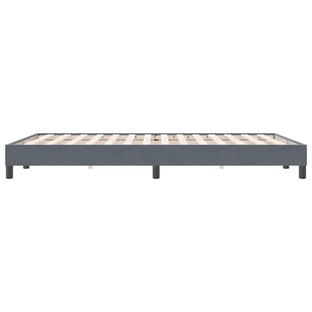 Giroletto senza Materasso Grigio Scuro 160x220 cm Velluto 4101410