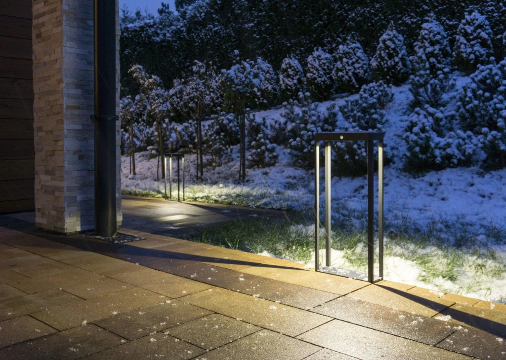 Paletto solare LED 2W con sensori IP65 grigio ARS-500SL