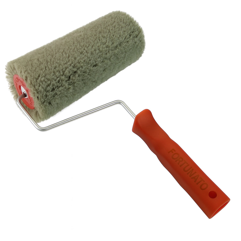 Rullo nylon poliammide verde con manico quarzi pitture minerali superfici ruvide *** misura 20 cm, confezione 1