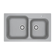 Lavello da incasso 2 vasche Franke KID 620 tectonite 83x50 cm. colore grigio