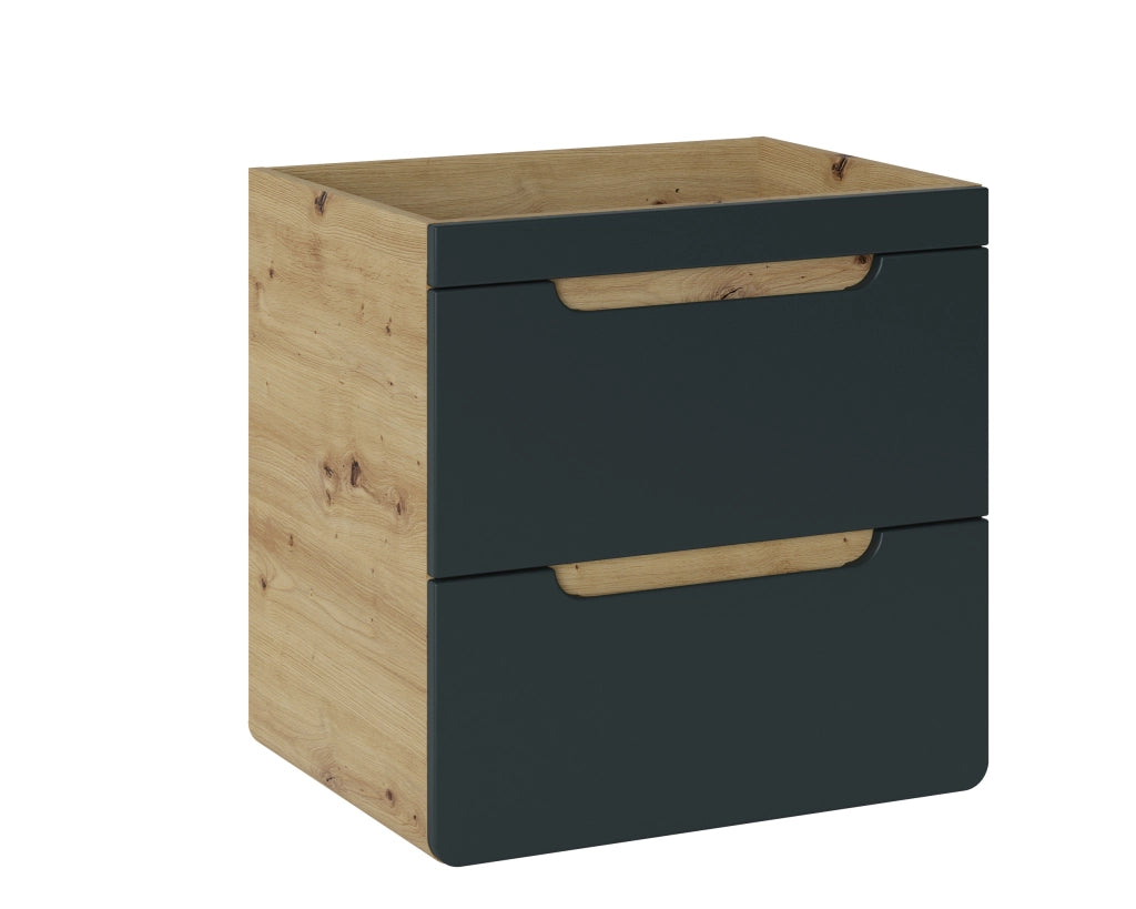 Mobile sottolavabo 60 cm 2 cassetti Aruba Cosmos 60 x 59 x 46 cm