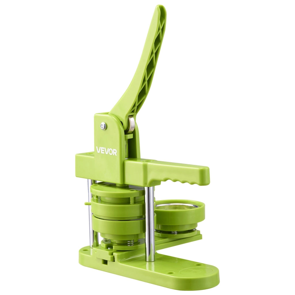 Macchina per spille 75 mm DC-108 in ABS e PP verde, pressa manuale per fai da te con 100 accessori, ergonomica e pratica