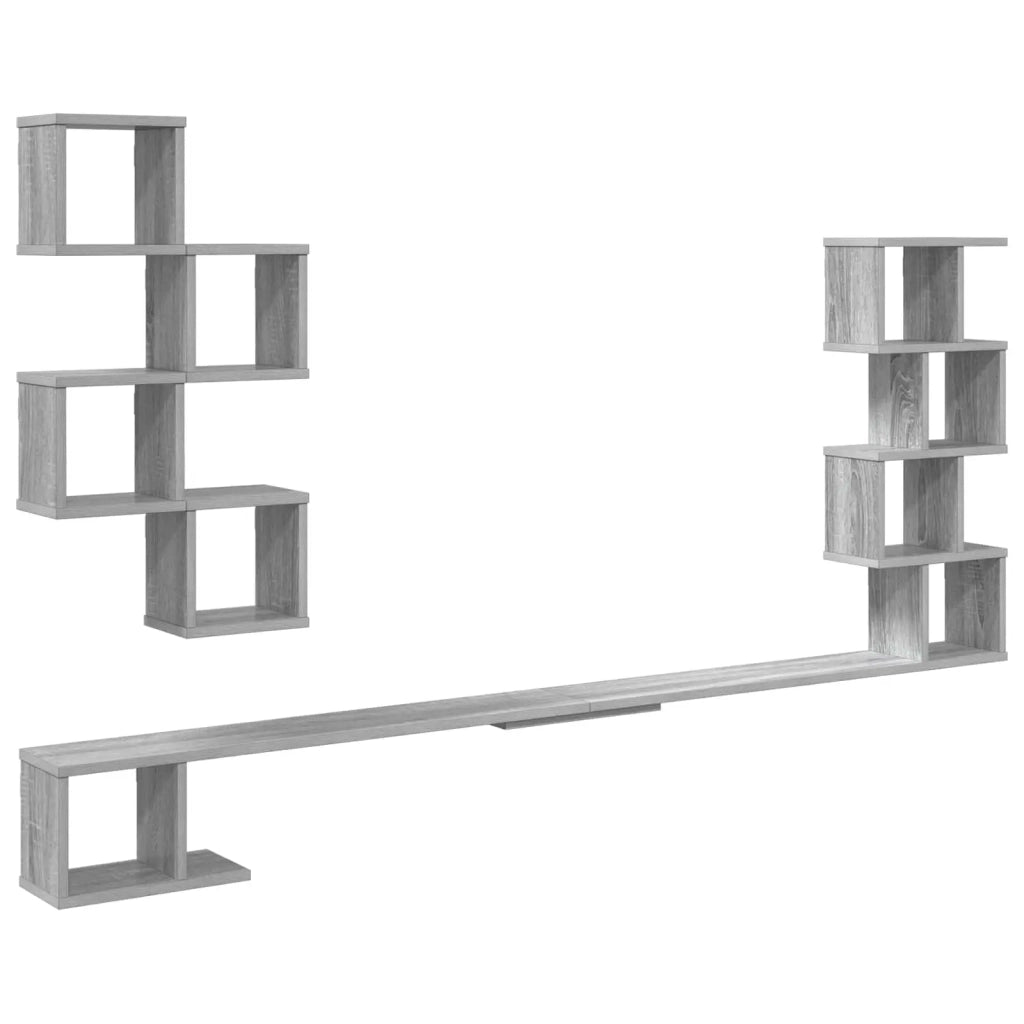 Mensola per TV da muro Sonoma grigio 180 x 15 x 94 cm 8012297