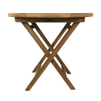 Tavolo Pieghevole Rotondo Artù da Esterno Ø80 cm in Teak