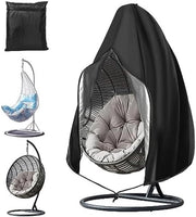 Dekzeil per sedile oscillante e dondolo - 210D Oxford - con cinturino e corda di tiraggio - impermeabile, resistente all'UV e alle intemperie - copertura per sedile oscillante e dondolo 190 x 115 cm