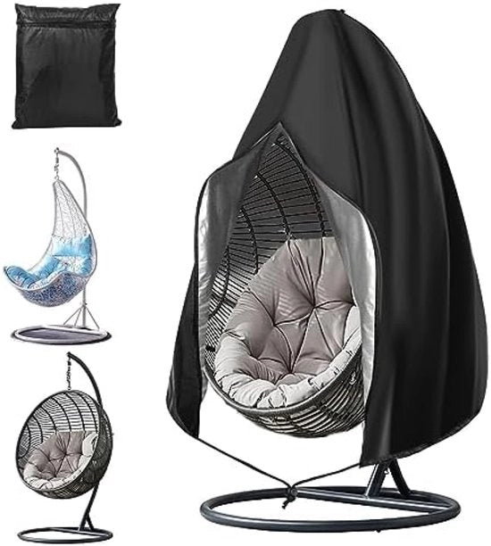 Dekzeil per sedile oscillante e dondolo - 210D Oxford - con cinturino e corda di tiraggio - impermeabile, resistente all'UV e alle intemperie - copertura per sedile oscillante e dondolo 190 x 115 cm