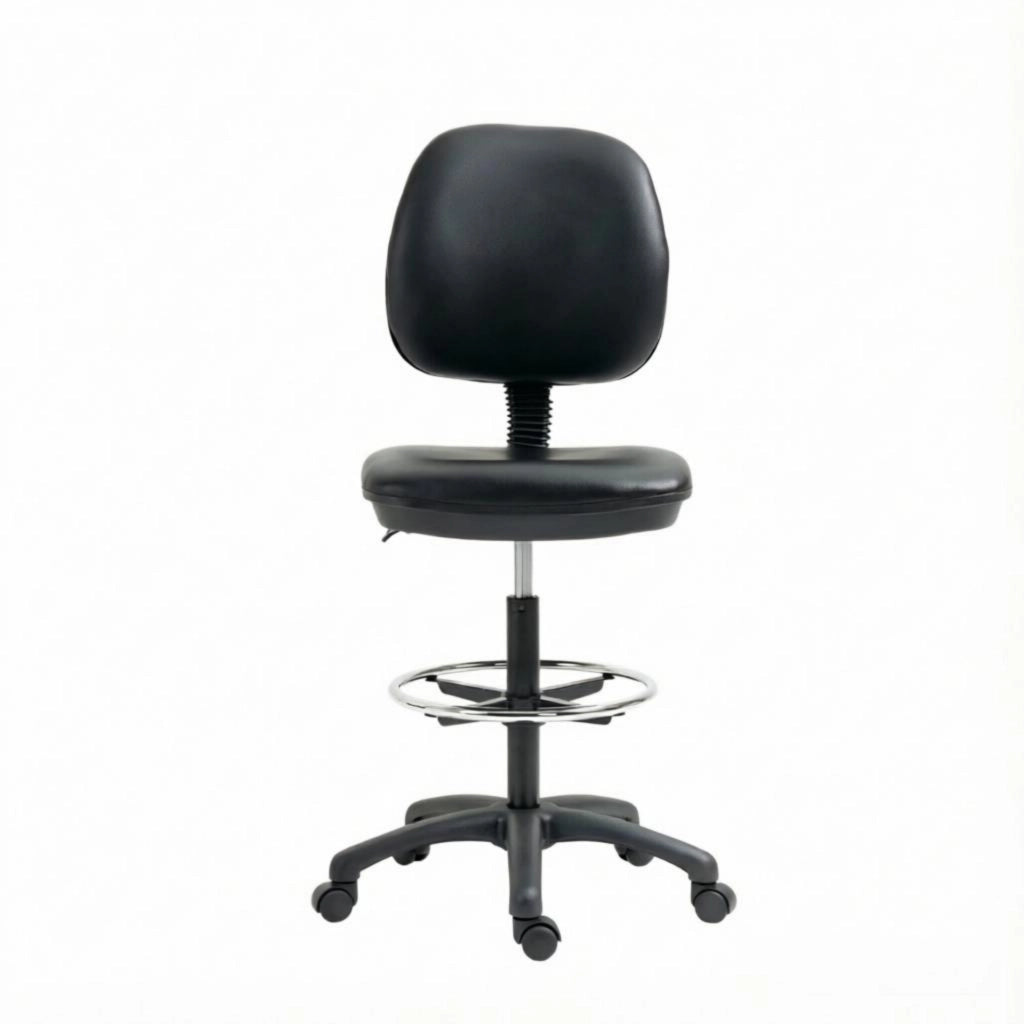 SGABELLO da Ufficio Regolabile 69-91 cm con Schienale Nero