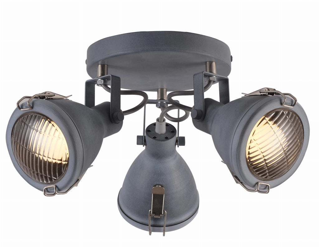 Plafoniera Candellux Crodo 98-71132 grigia 39cm 3xE14