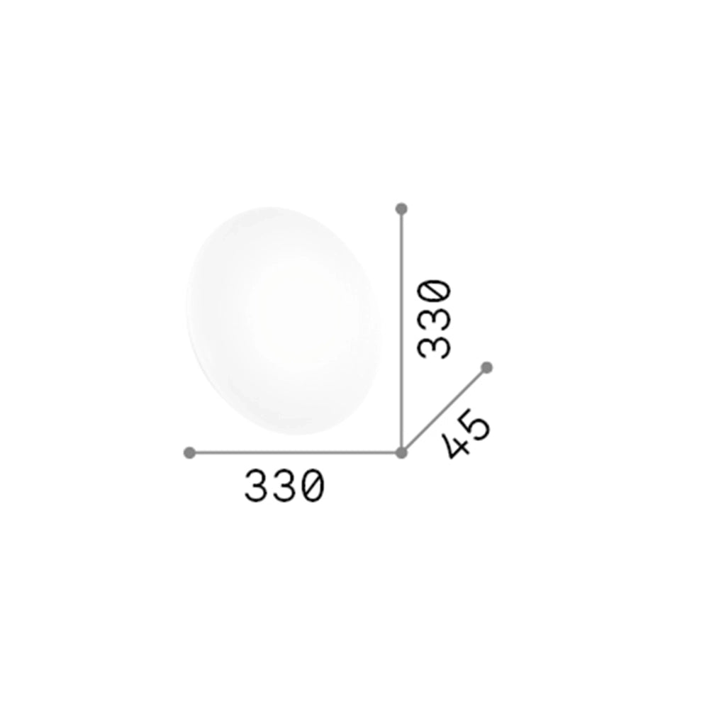 Plafoniera Moderna Clara Metallo Bianco Led 16W 4000K Luce Naturale
