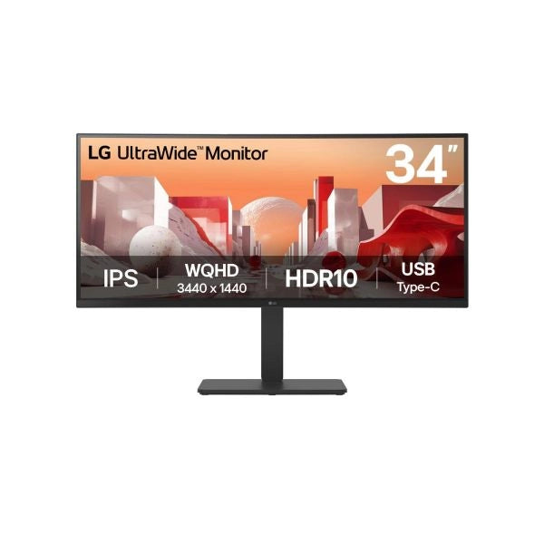 Lg 34ba75qe-b monitor pc 86,4 cm (34") 3440 x 1440 pixel wide quad hd lcd nero - 34BA75QE-B.AEU