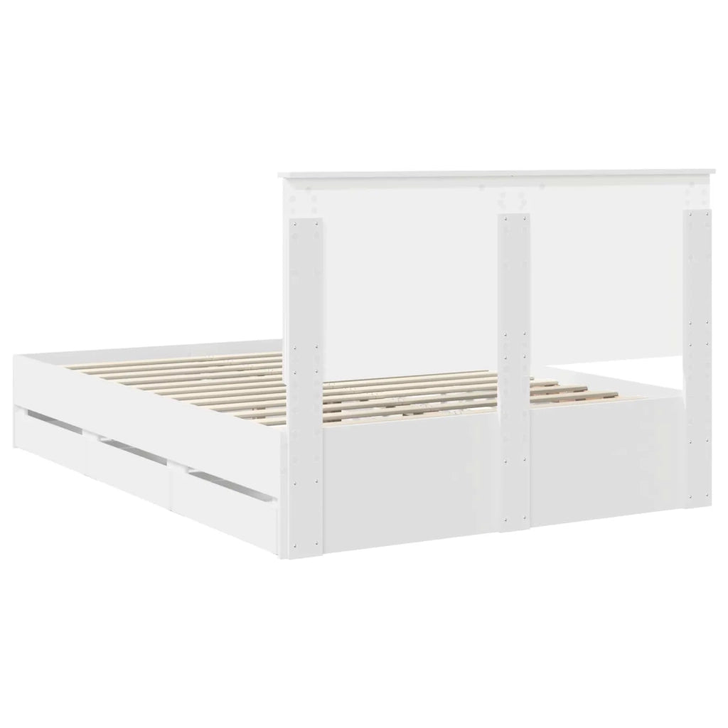 Struttura del letto Bianco 160 x 200 cm Legno Ingegnerizzato 3409440
