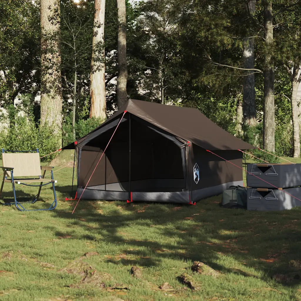 Tenda da Campeggio per 2 Persone-Tenda per Escursionismo Marrone Impermeabile 468211