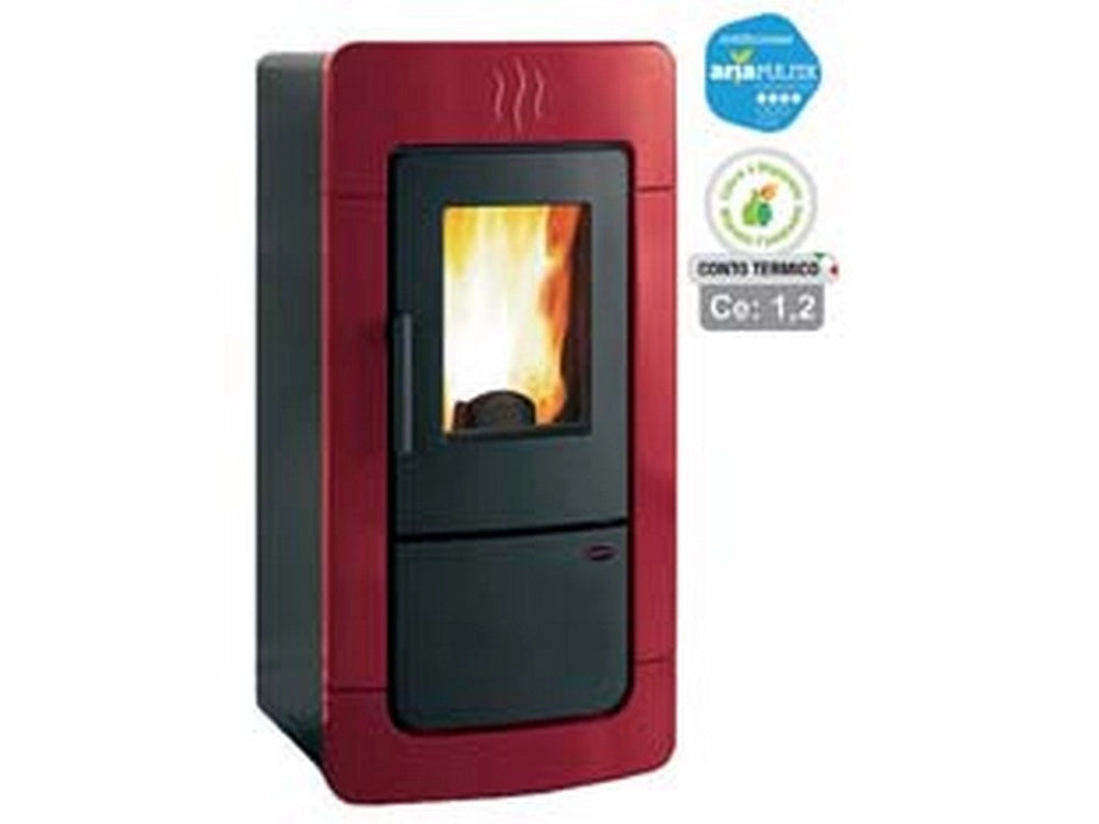 1pz stufa pellet diadema idro evo 28,4 kw bordeaux conto termico misure cod:ferx.fer251365