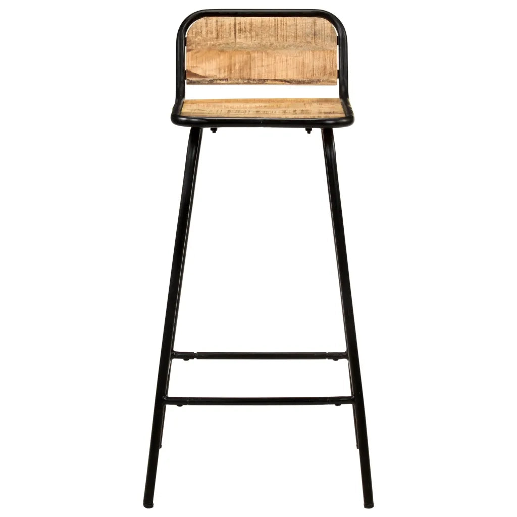 Sgabelli da Bar 4 pz in Legno Massello di Mango cod mxl 62413