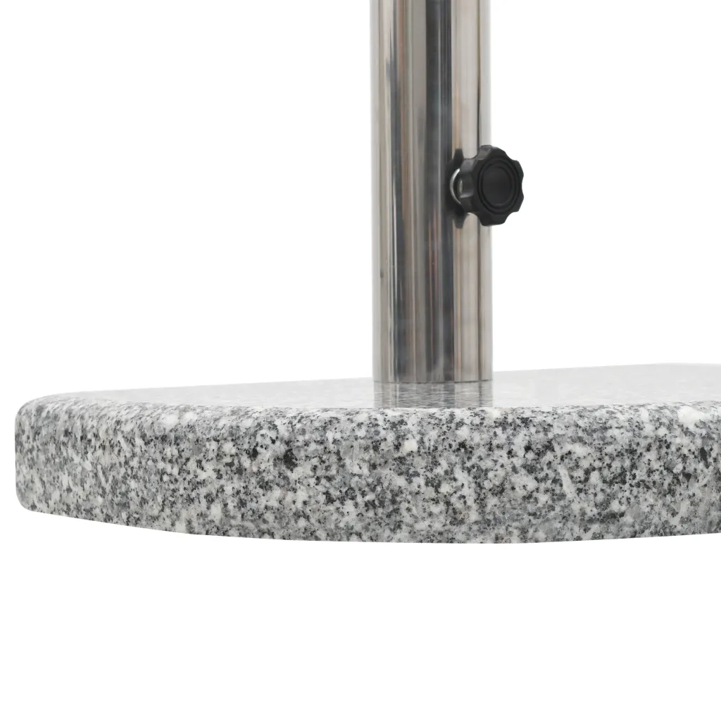 Base per Parasole in Granito Curva 10 kg Grigia 45069