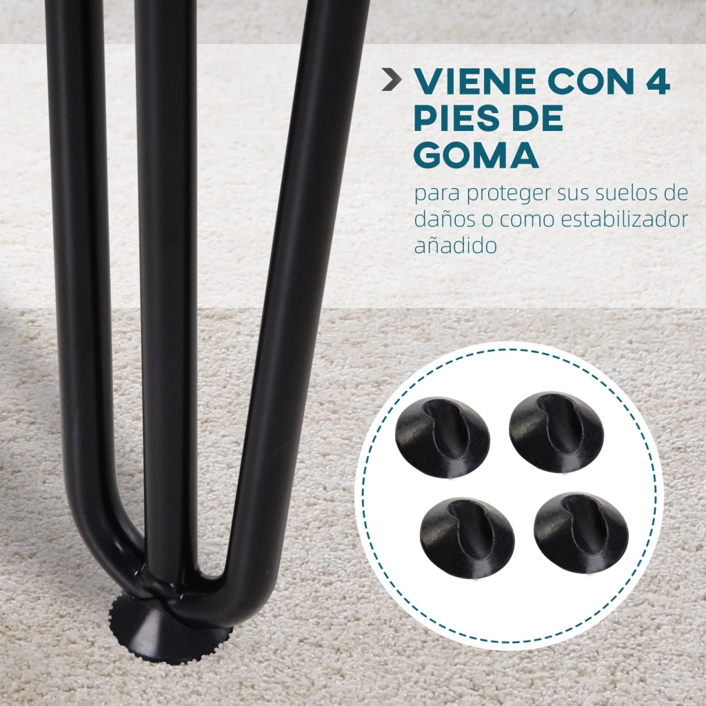 Gambe per Tavolo ¨C zephmum ¨C Nero, Stile Industriale, 12x12x71 cm