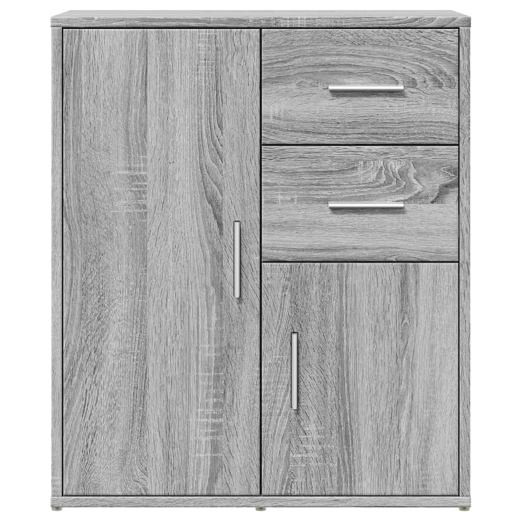 Buffet credenza cassettiera armadio mobile contenitore organizer per cucina soggiorno salotti set di 2 Sonoma 60 x 31 x 70 cm in legno ingegnerizzato grigio 02_0036958