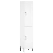 Credenza | Madia | Buffet da pranzo | Armadio da pranzo Bianca 34,5x34x180 cm in Legno Multistrato
