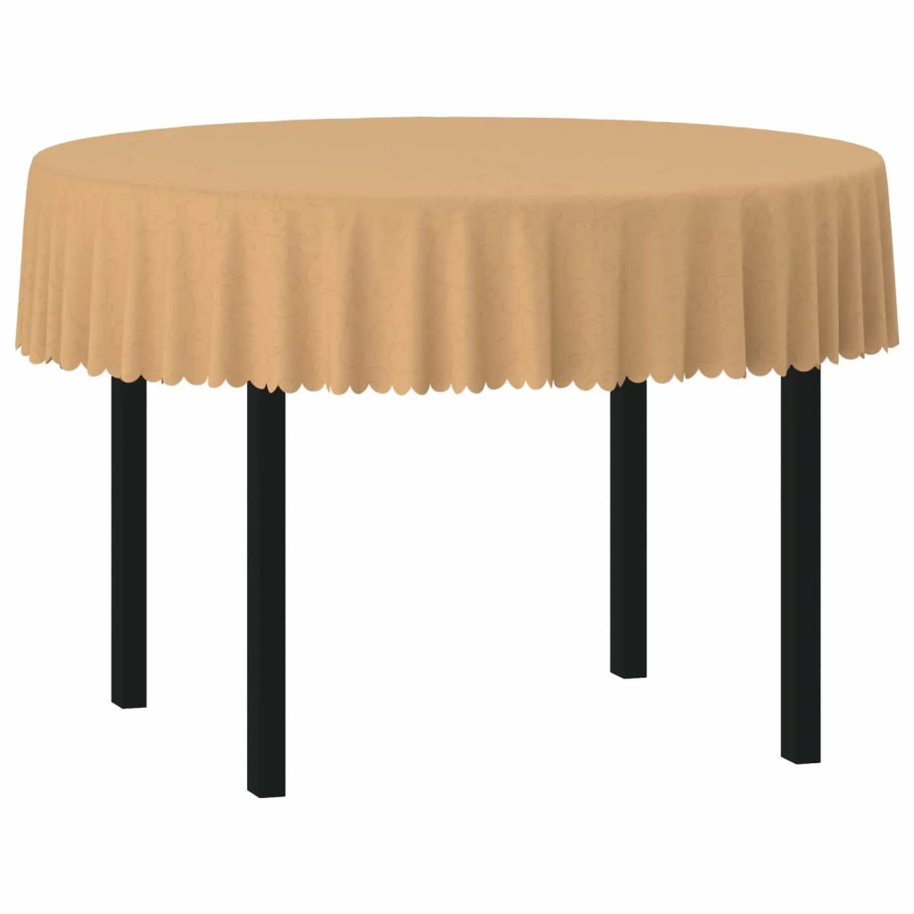 Tovaglia da Tavolo Rotondo Beige Ø 160 cm 42040138