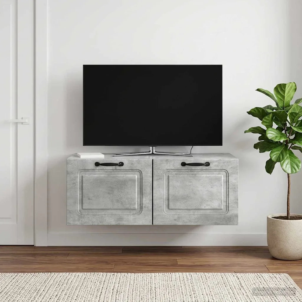 Mobile Porta TV da Muro Grigio Cemento 78,5 x 41 x 30 cm 899368