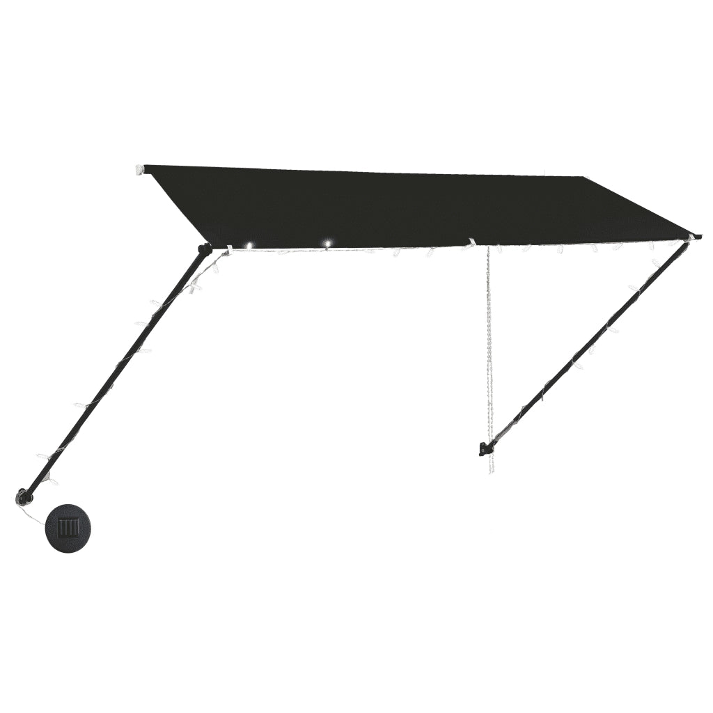 Tenda da Sole | Tenda parasole Retrattile con LED 300x150 cm Antracite