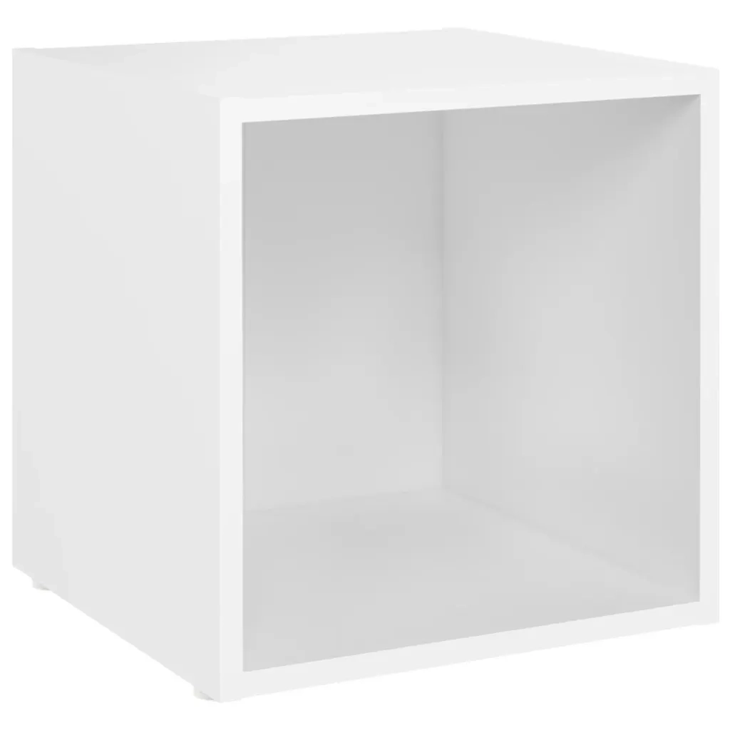 Set Mobili Porta TV 3 pz Bianco in Legno Multistrato cod mxl 8311
