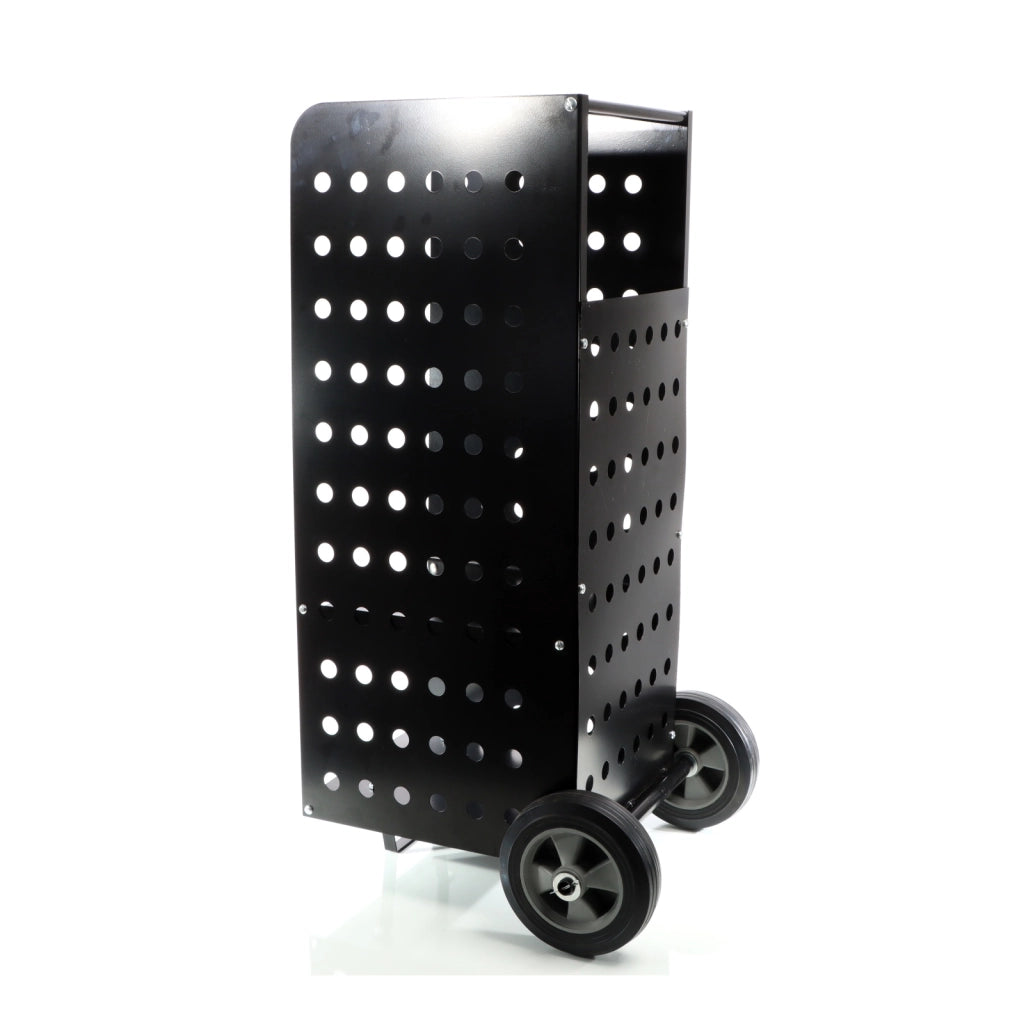 Carrello portalegna da camino XL 53x36x106 cm, con ruote in gomma piena, per trasporto legna da ardere