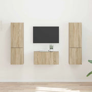 Set mobile TV 5 pcs Rovere Sonoma Legno multistrato