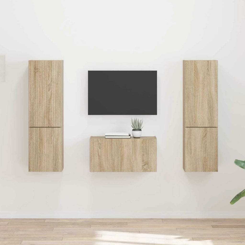 Set mobile TV 5 pcs Rovere Sonoma Legno multistrato