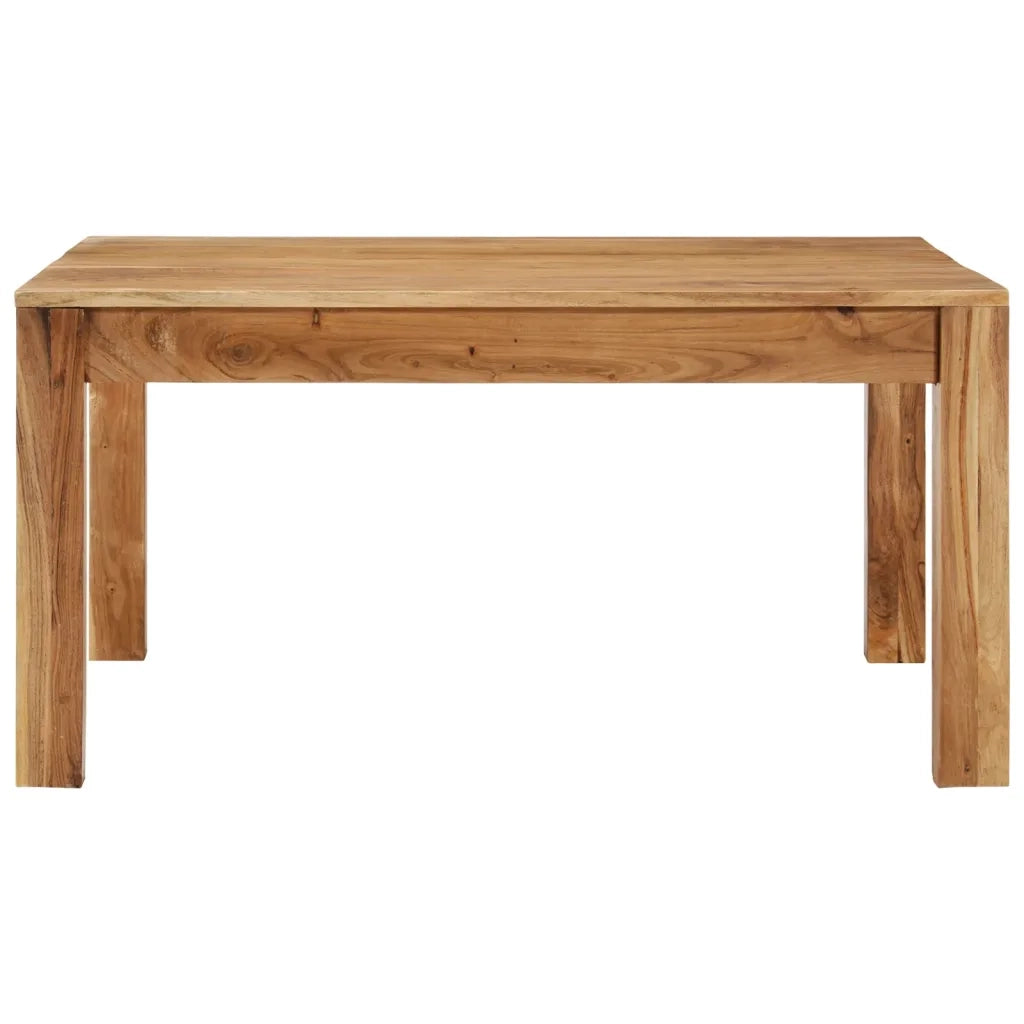 Tavolino da Salotto-Tavolino da soggiorno-Tavolo 80x80x40 cm in Legno Massello di Acacia