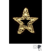 Decorazione Luminosa Natalizia Stella 3D 960 Led Formato: 38x38 cm