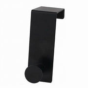 Trade Shop - Appendiabiti Da Porta Con 1 Gancio 4x11.5 Cm Nero Per Asciugamani Vestiti 87774 -