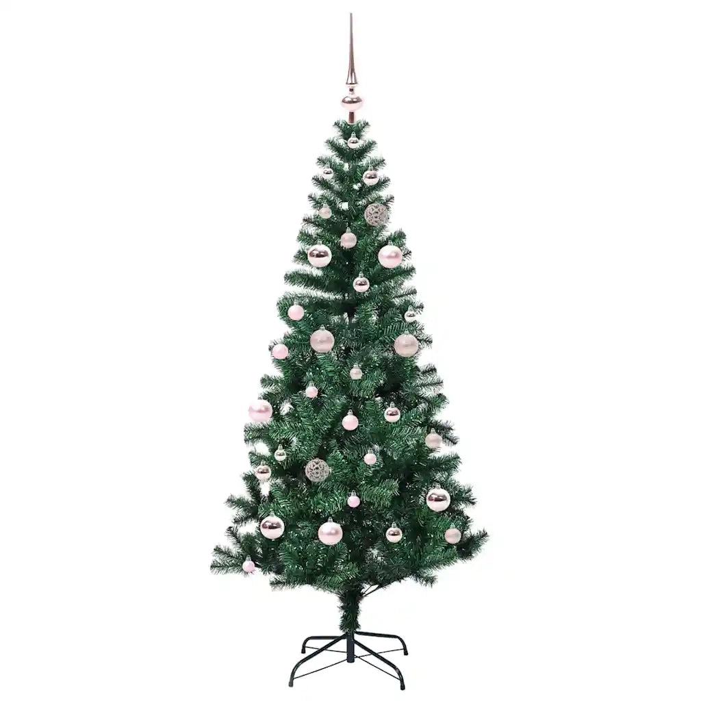 Albero di Natale | Decorazioni natalizie artificiale con luci integrate Verde 150 cm