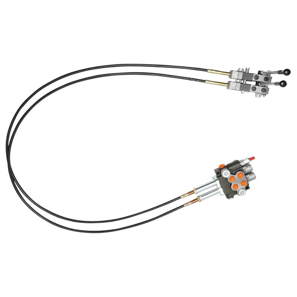 DISTRIBUTORE OLEODINAMICO con 2 leve, lunghezza cavo 2,5 m pressione 250 bar portata 40 l/min
