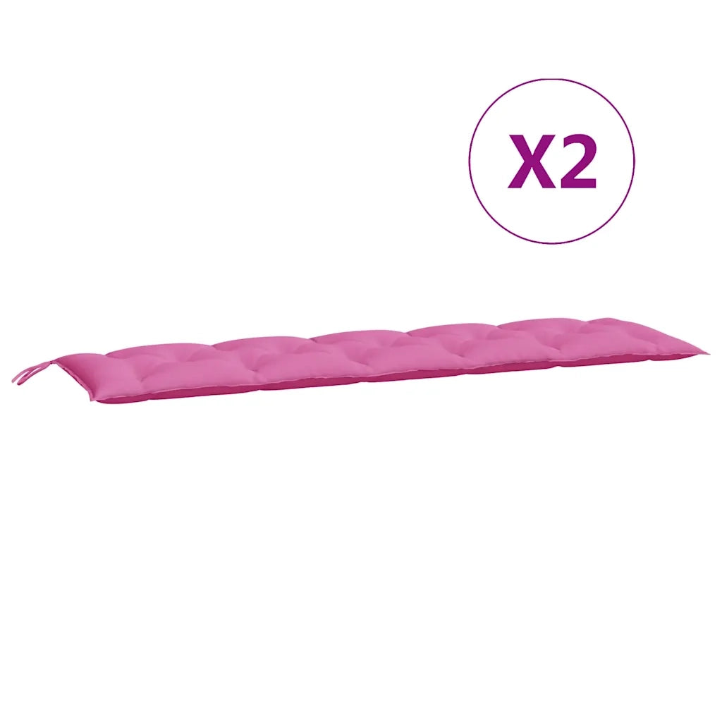 Cuscini per Panca 2 pz | Cuscini per sedie Rosa in Tessuto Oxford