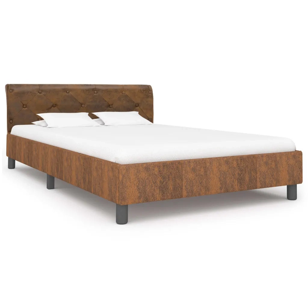 Giroletto Marrone in Similpelle Scamosciata 120x200 cm 284890