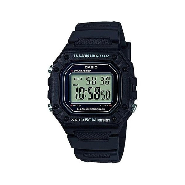 Orologio casio w 218h 1avef collection black