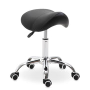 Sgabello con Ruote e Altezza Regolabile per Estetista ¨C Zephmum ¨C Nero 52x53x49-61 cm