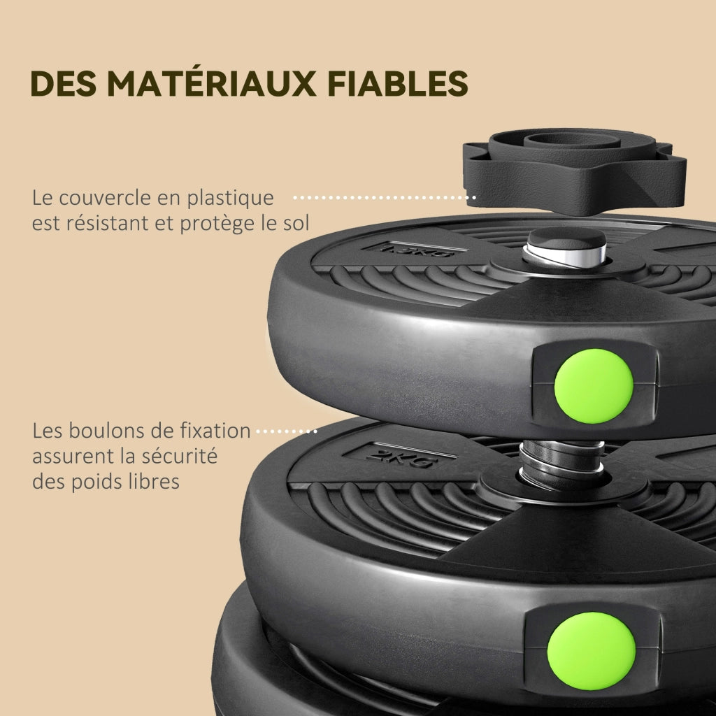 Manubri regolabili 2 in 1 ¨C zephmum ¨C 30 kg con barre