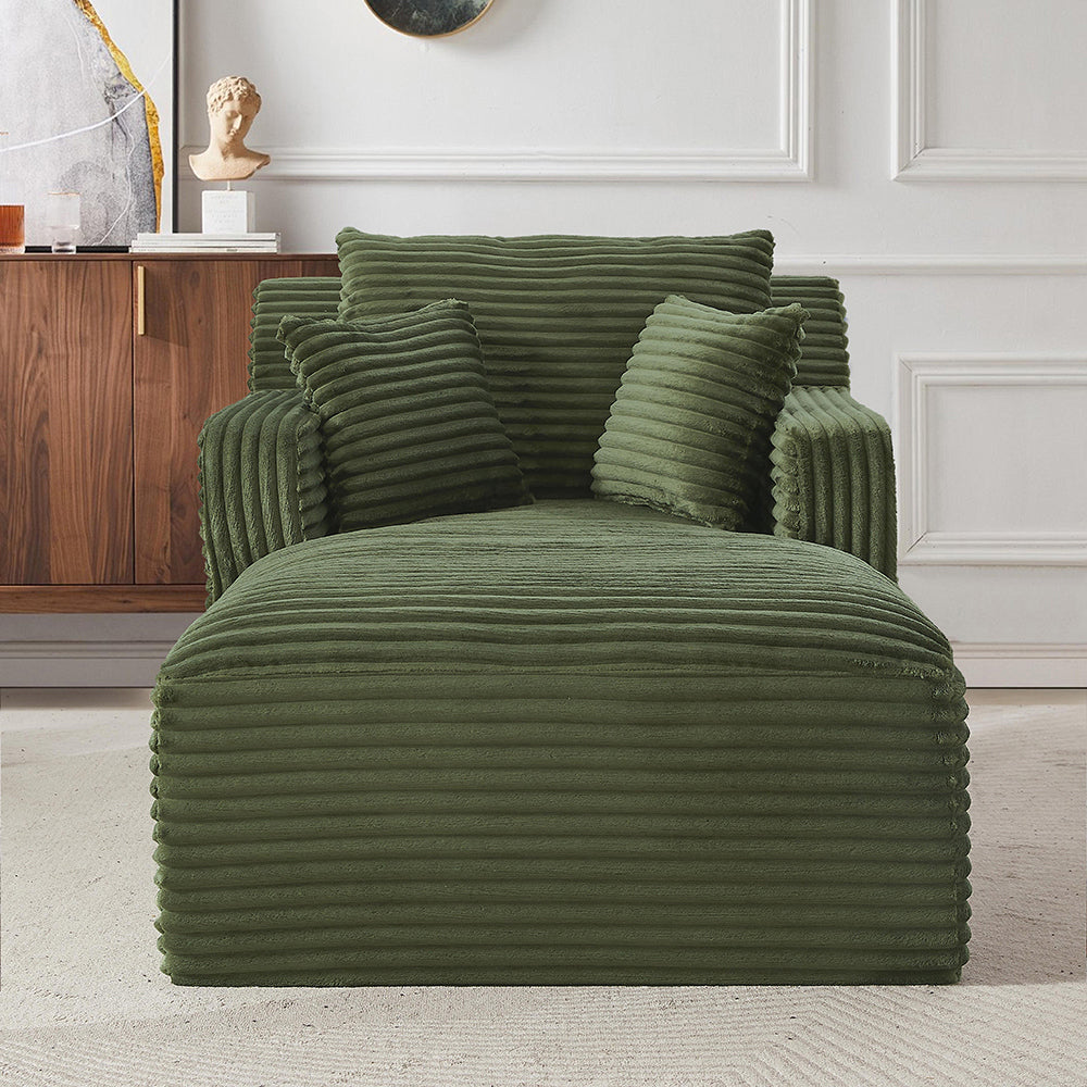 Divano letto in velluto costato - Xylo - Convertibile in chaise longue