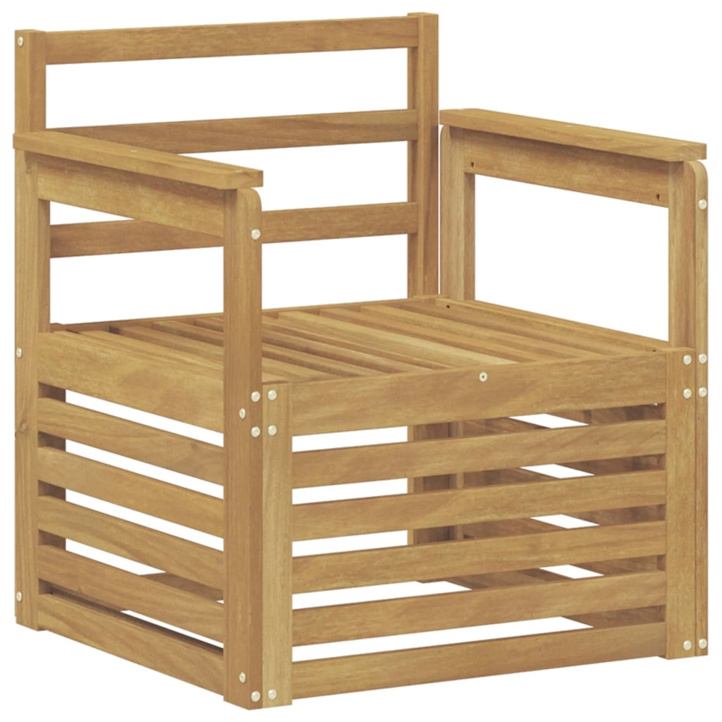 2 Pezzo Set di divani da esterno-Sofa da giardino Legno di Acacia Massello 904985