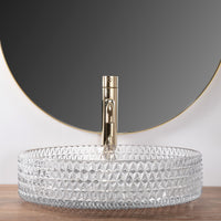 Lavabo Da Appoggio Rea Cristal Transparent 39