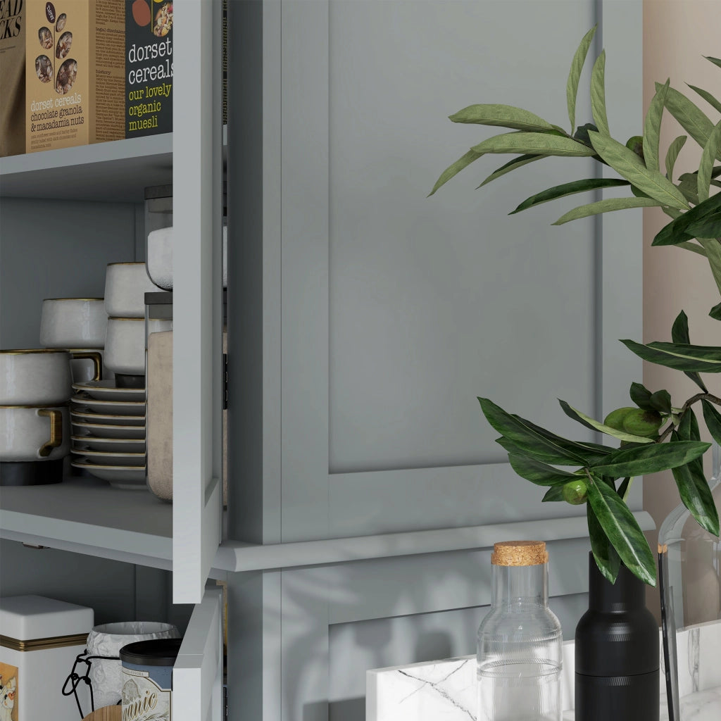 Armadio Cucina Moderno ¨C Zephmum ¨C 76x40,5x184cm Grigio